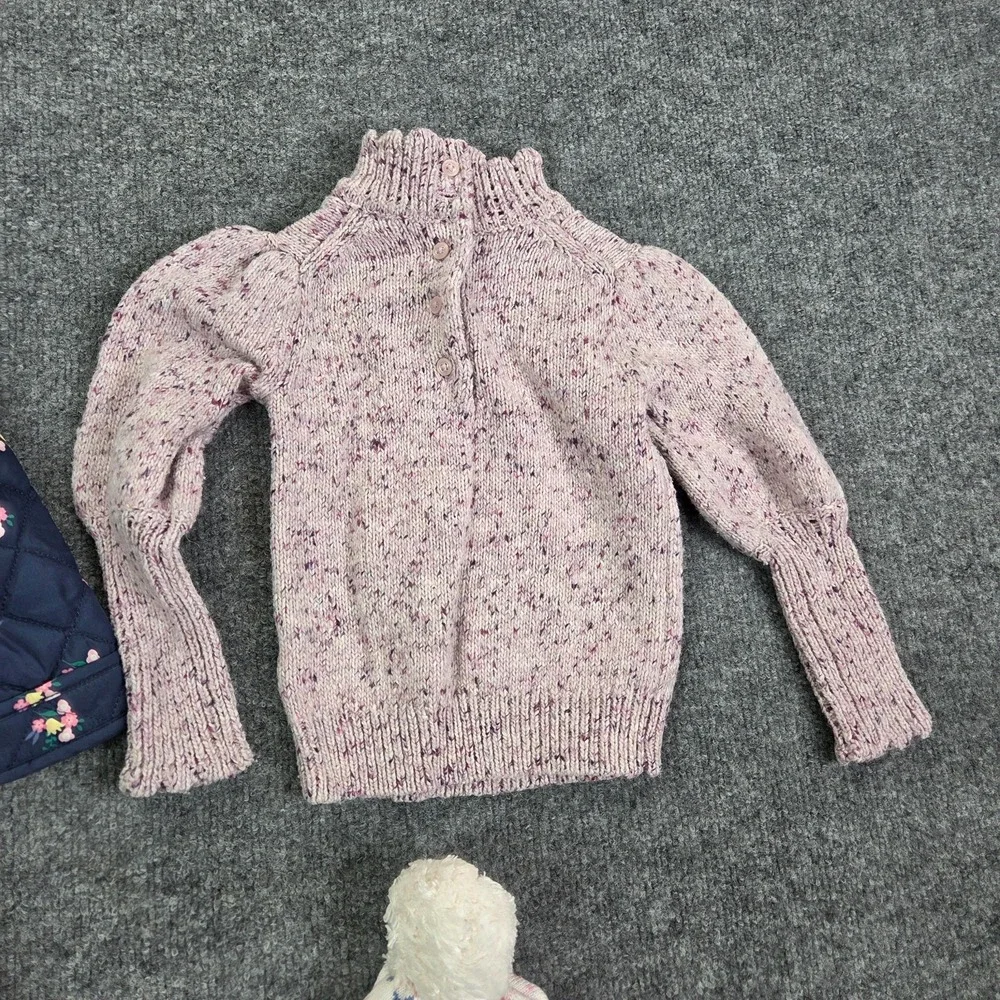 Janie & Jack Lot of‎ 3 Puffer Jacket Knit Sweater & Beanie Size 2T Winter